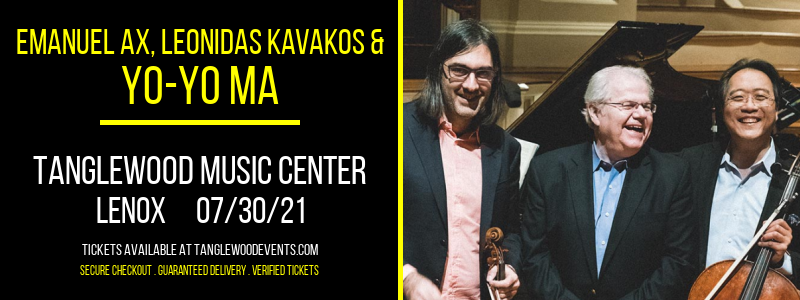 Emanuel Ax, Leonidas Kavakos & Yo-Yo Ma at Tanglewood Music Center