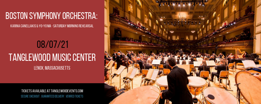 Boston Symphony Orchestra: Karina Canellakis & Yo-Yo Ma - Saturday Morning Rehearsal at Tanglewood Music Center